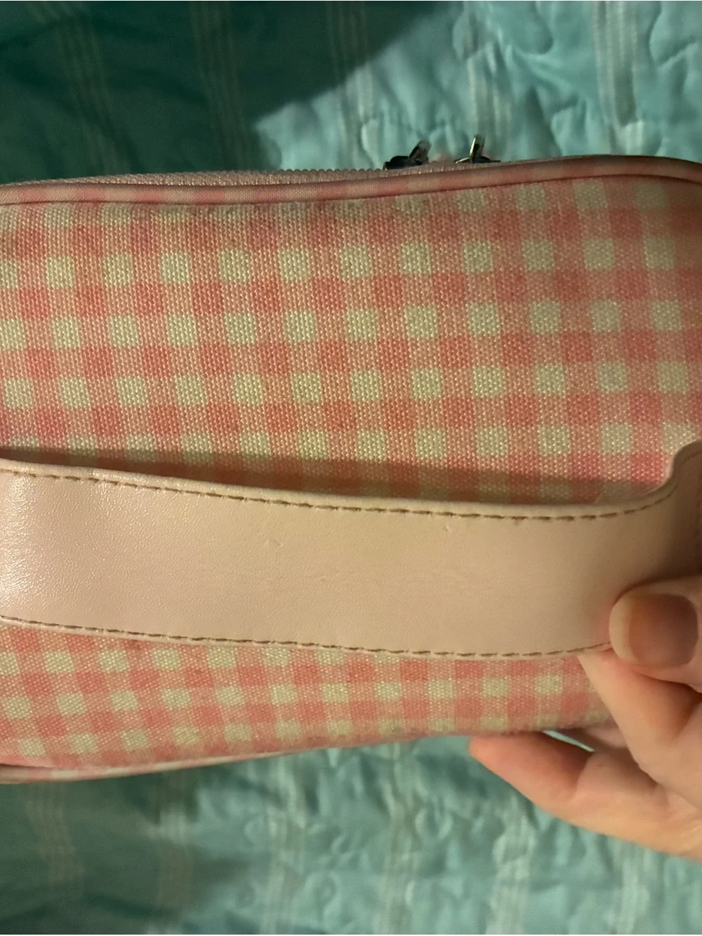 SweetHoney Cherry-Print lunch tote with Pink Trim
